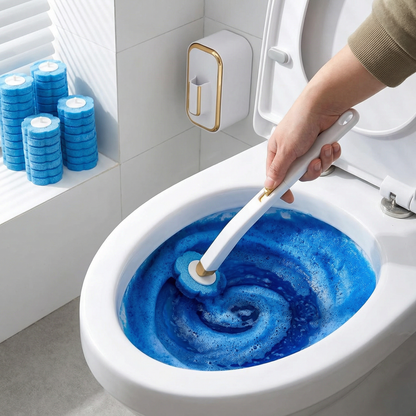 SwiftClean™ – Toalettborste med hygieniska engångstabletter