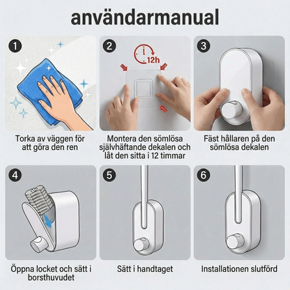 SwiftClean™ – Toalettborste med hygieniska engångstabletter