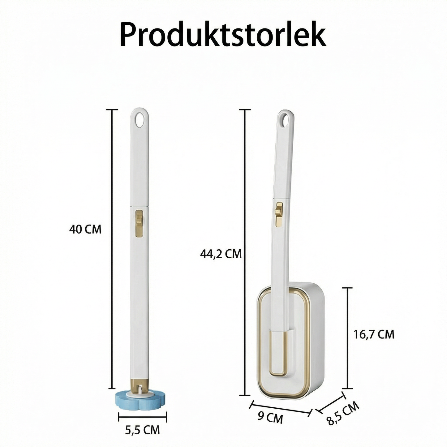 SwiftClean™ – Toalettborste med hygieniska engångstabletter