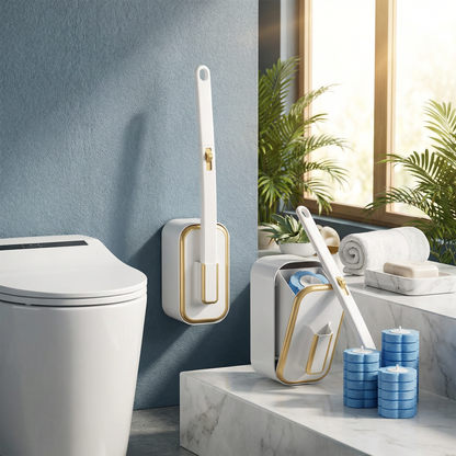SwiftClean™ – Toalettborste med hygieniska engångstabletter
